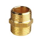 Messing dubbel nippel 1" - 1"