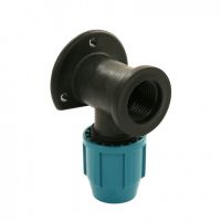 PE muurplaat 16mm x 1/2" binnendraad Unifit