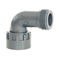 PVC collector knie 90° binnendraad x buitendraad