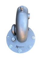 H2Q RVS316 Putdeksel inclusief flens gemonteerd