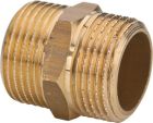 Messing dubbel nippel 1" - 1"